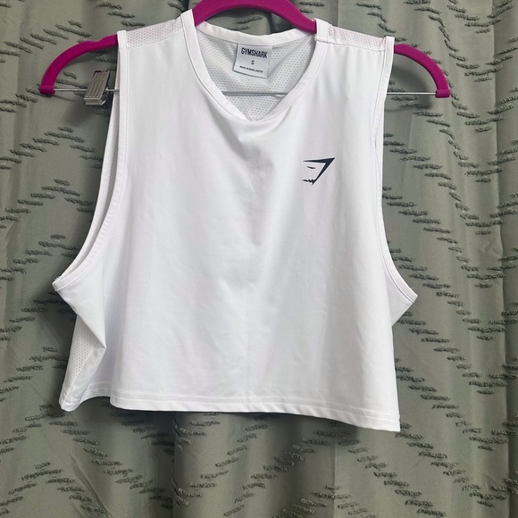 Gymshark crop cropped tank top size S 
Workout muscle tee - Picture 1 of 4